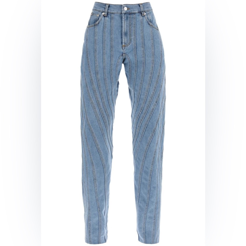 Mugler Spiral Baggy Jeans